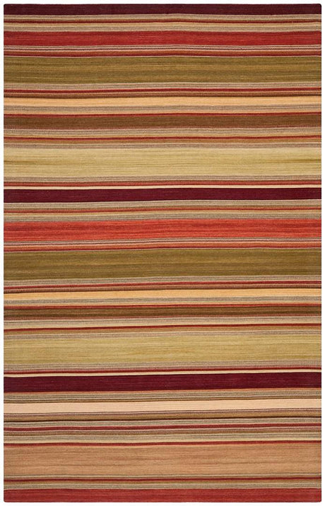 Safavieh Striped Kilim Stk313A Red Rugs.