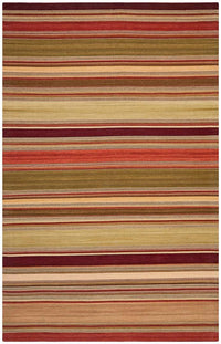 Safavieh Striped Kilim Stk313A Red Striped Area Rug