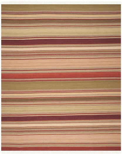 Safavieh Striped Kilim Stk313A Red Striped Area Rug