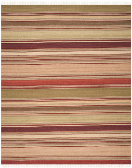Safavieh Striped Kilim Stk313A Red Rugs.
