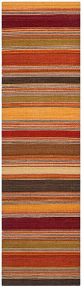 Safavieh Striped Kilim Stk315A Gold Rugs.