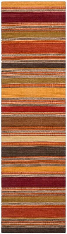 Safavieh Striped Kilim Stk315A Gold Rugs.