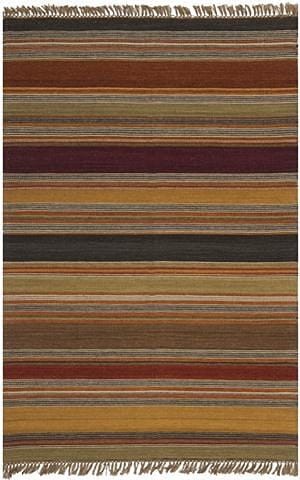 Safavieh Striped Kilim Stk315A Gold Rugs.