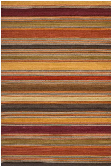 Safavieh Striped Kilim Stk315A Gold Rugs.