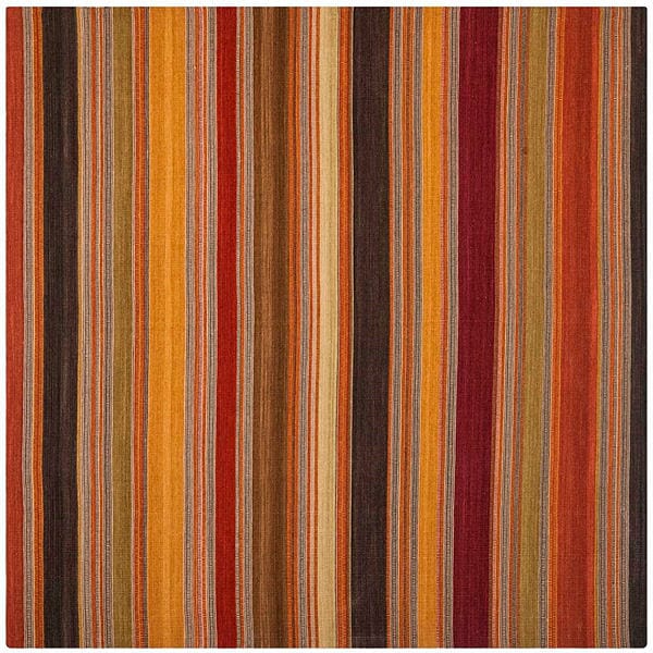 Safavieh Striped Kilim Stk315A Gold Rugs.