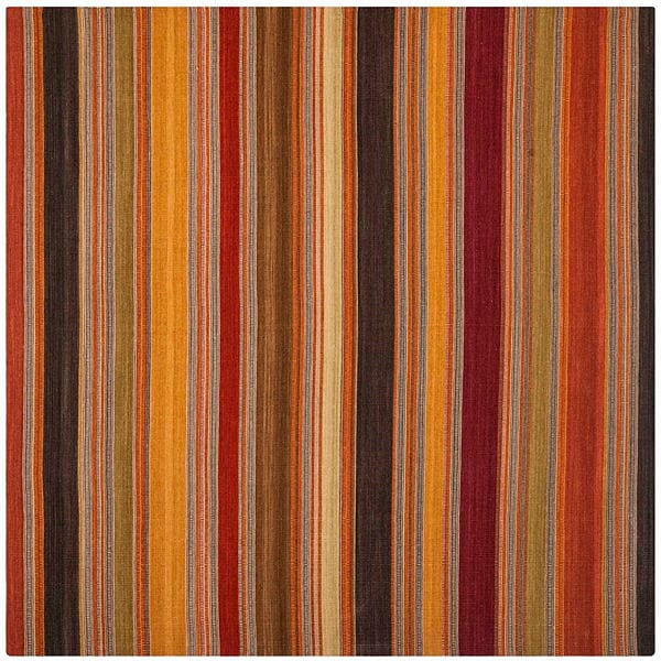 Safavieh Striped Kilim Stk315A Gold Rugs.