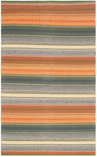 Safavieh Striped Kilim Stk412A Gold / Grey Striped Area Rug