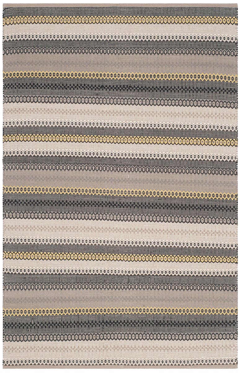 Safavieh Striped Kilim Stk412B Grey Striped Area Rug