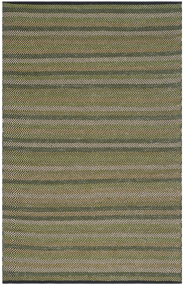 Safavieh Striped Kilim Stk421B Green Striped Area Rug