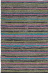 Safavieh Striped Kilim Stk421C Grey / Multi Rugs.