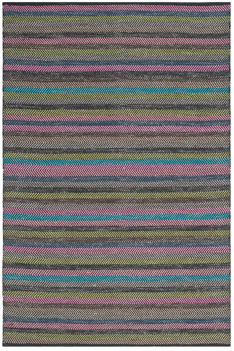 Safavieh Striped Kilim Stk421C Grey / Multi Rugs.