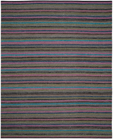 Safavieh Striped Kilim Stk421C Grey / Multi Rugs.