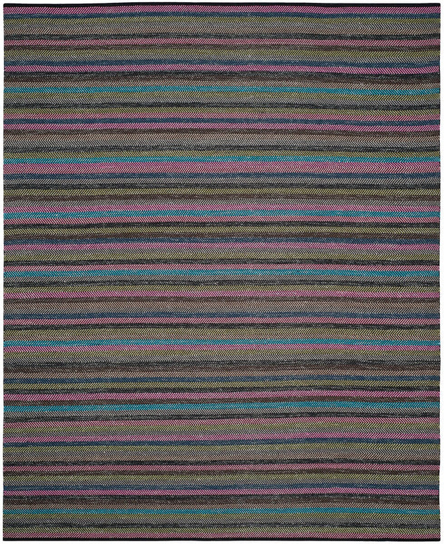 Safavieh Striped Kilim Stk421C Grey / Multi Rugs.