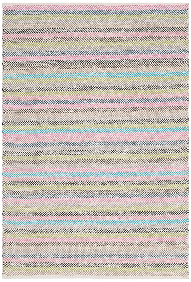 Safavieh Striped Kilim Stk421D Light Grey / Multi Striped Area Rug