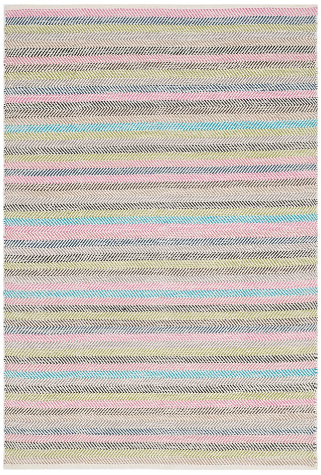 Safavieh Striped Kilim Stk421D Light Grey / Multi Rugs.