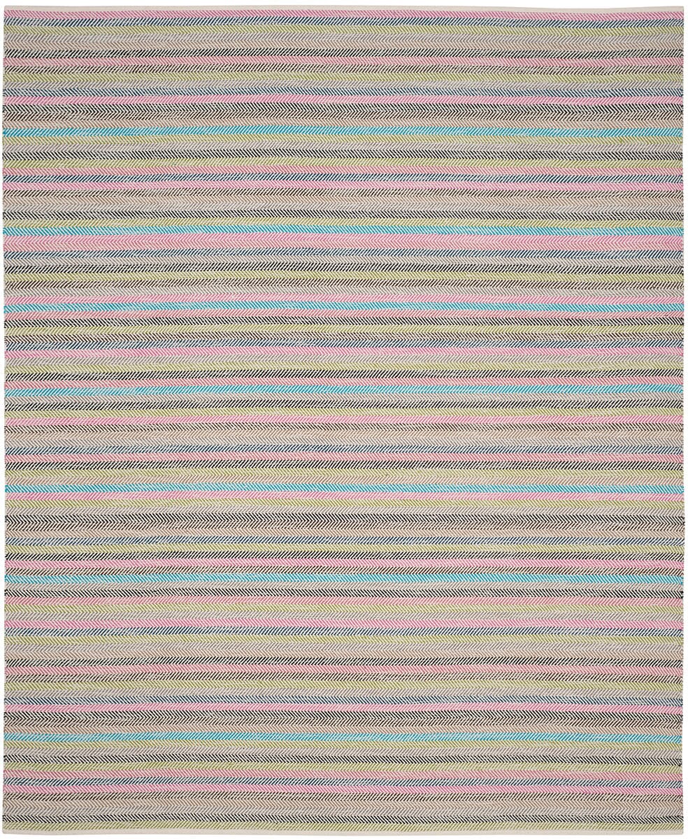 Safavieh Striped Kilim Stk421D Light Grey / Multi Striped Area Rug