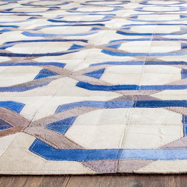 Safavieh Studio Leather Stl163A Ivory / Multi Rugs.