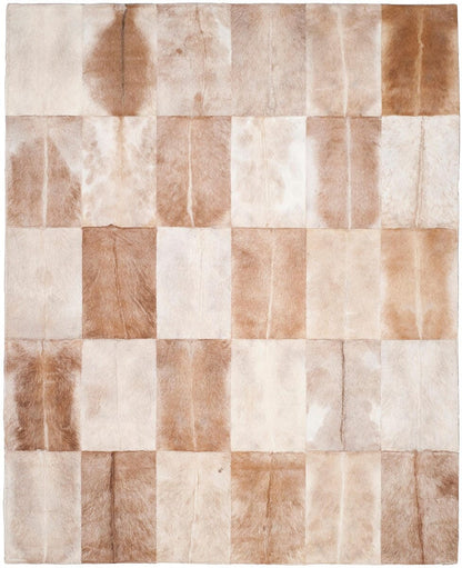 Safavieh Studio Leather Stl168A Beige / Brown Geometric Area Rug