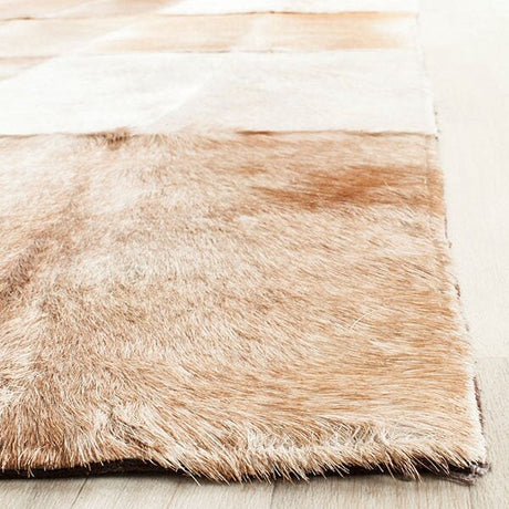 Safavieh Studio Leather Stl168A Beige / Brown Rugs.