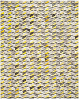 Safavieh Studio Leather Stl173A Ivory / Yellow Rugs.
