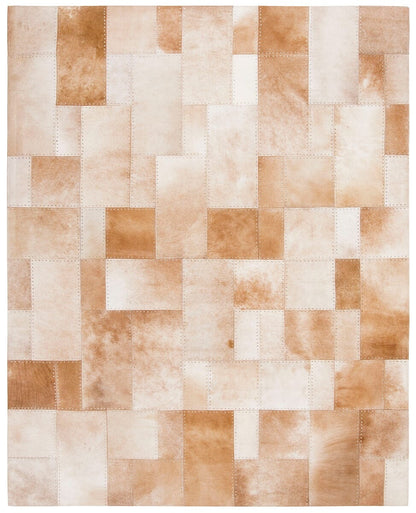 Safavieh Studio Leather Stl174B Beige Geometric Area Rug