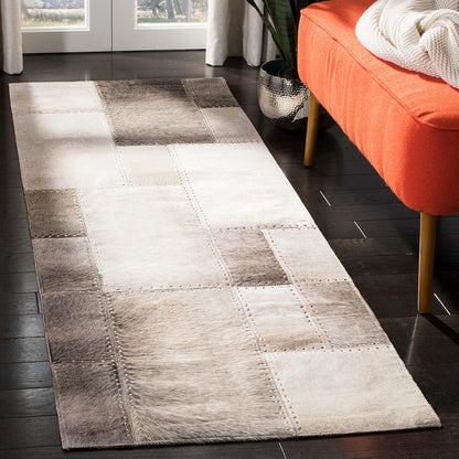 Safavieh Studio Leather Stl174F Grey Geometric Area Rug