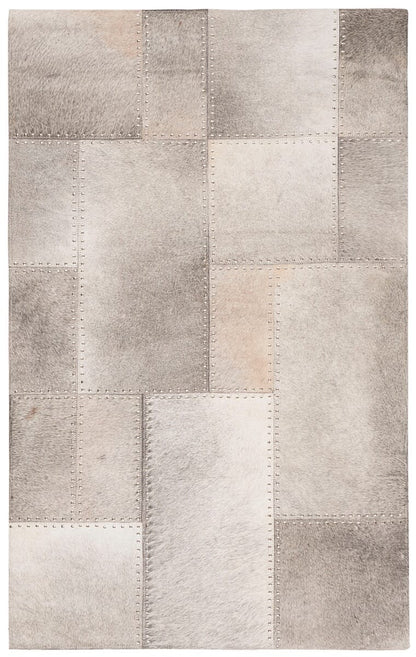 Safavieh Studio Leather Stl174F Grey Geometric Area Rug