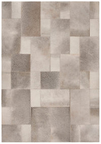 Safavieh Studio Leather Stl174F Grey Geometric Area Rug