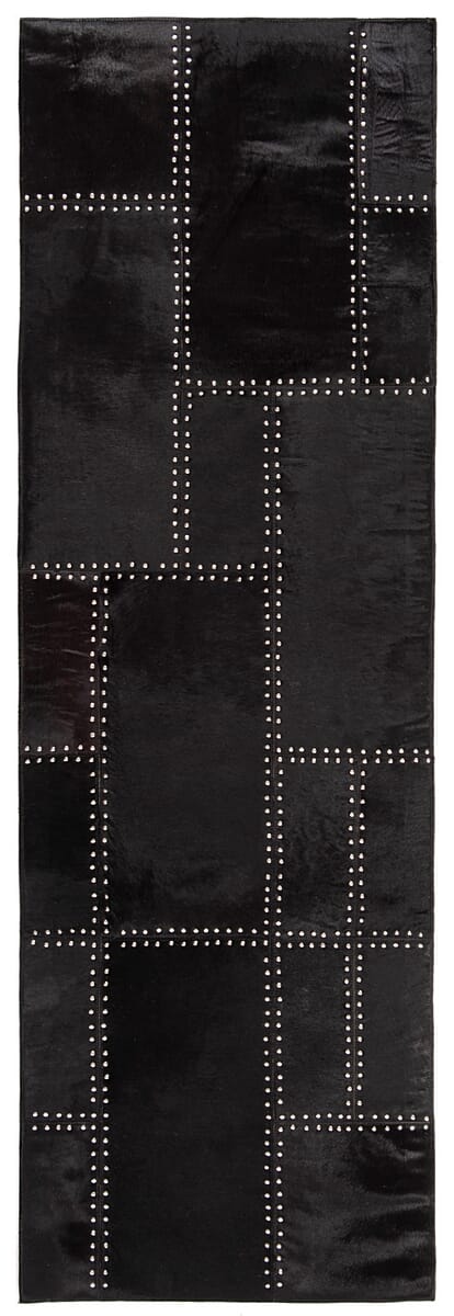 Safavieh Studio Leather Stl174Z Black Geometric Area Rug