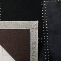 Safavieh Studio Leather Stl174Z Black Geometric Area Rug