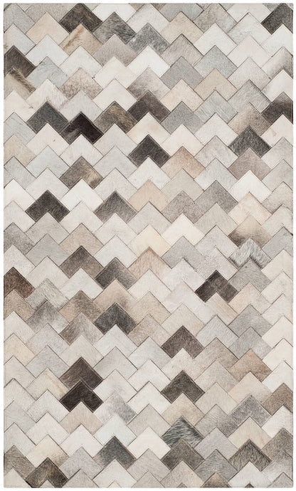 Safavieh Studio Leather Stl183A Grey Geometric Area Rug