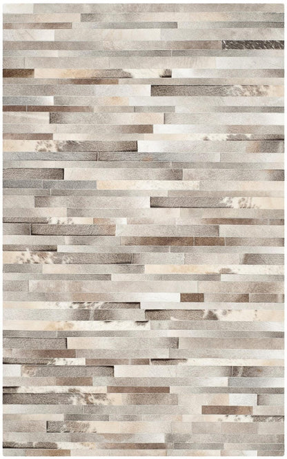 Safavieh Studio Leather Stl218A Grey / Ivory Area Rug