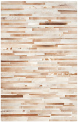 Safavieh Studio Leather Stl218B Tan / Ivory Rugs.