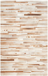 Safavieh Studio Leather Stl218B Tan / Ivory Rugs.