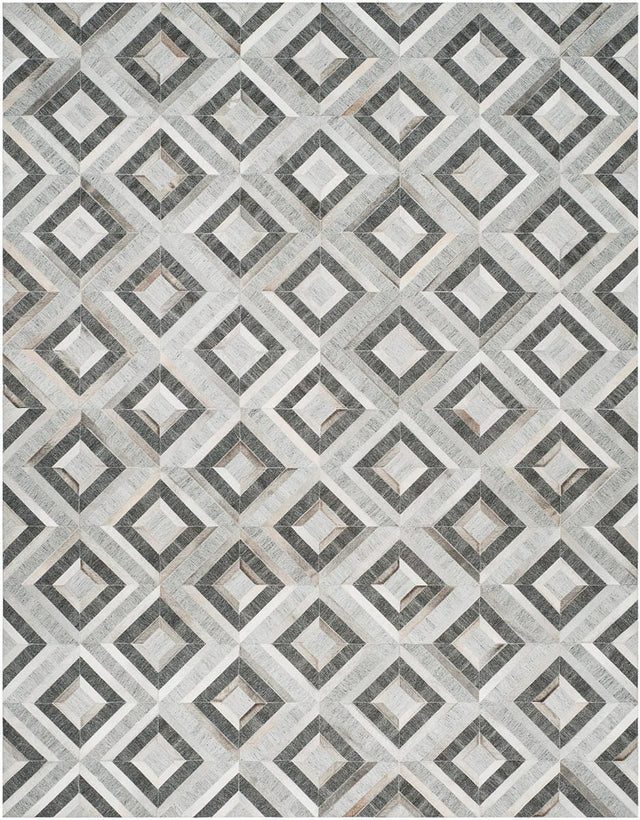 Safavieh Studio Leather Stl221A Ivory / Dark Grey Rugs.