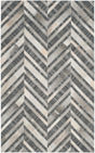 Safavieh Studio Leather Stl223A Ivory / Dark Grey Rugs.