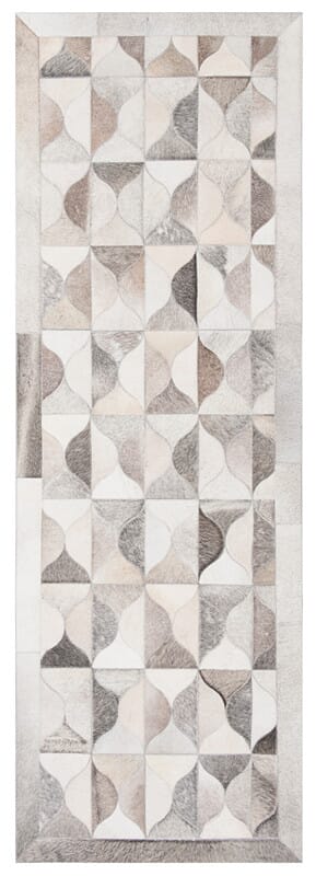 Safavieh Studio Leather Stl224F Grey / Ivory Rugs.