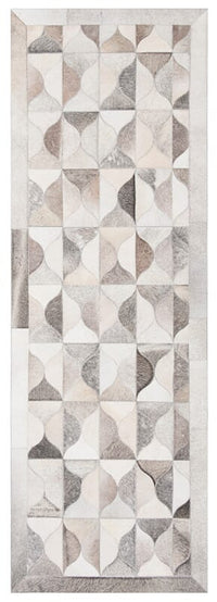 Safavieh Studio Leather Stl224F Grey / Ivory Geometric Area Rug