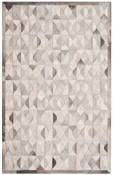 Safavieh Studio Leather Stl224F Grey / Ivory Rugs.