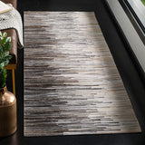 Safavieh Studio Leather Stl225H Charcoal / Ivory Rugs.