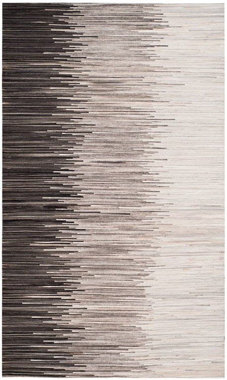 Safavieh Studio Leather Stl225H Charcoal / Ivory Rugs.