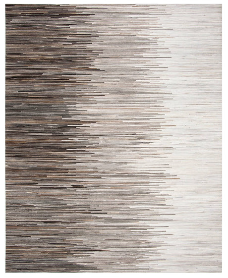 Safavieh Studio Leather Stl225H Charcoal / Ivory Rugs.