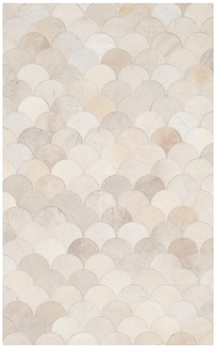Safavieh Studio Leather Stl311A Ivory / Grey Rugs.