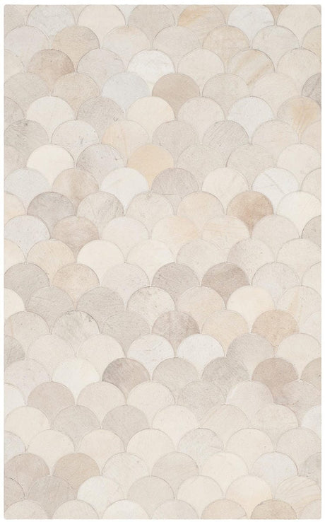Safavieh Studio Leather Stl311A Ivory / Grey Rugs.