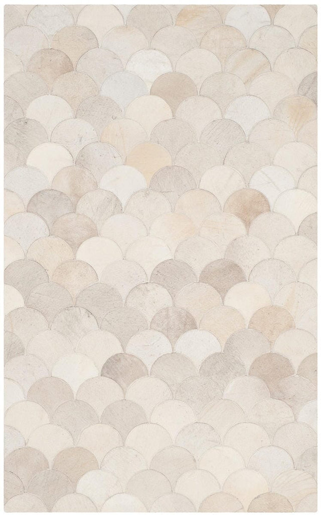 Safavieh Studio Leather Stl311A Ivory / Grey Rugs.