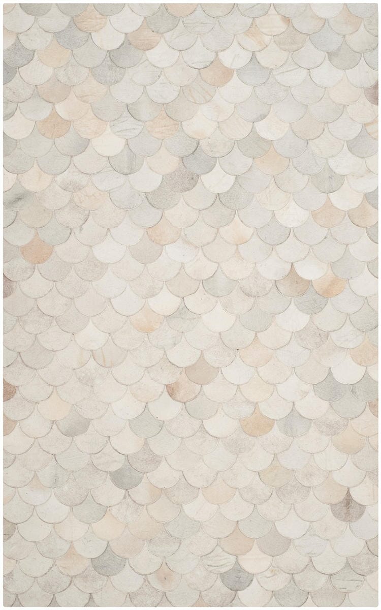 Safavieh Studio Leather Stl311A Ivory / Grey Rugs.
