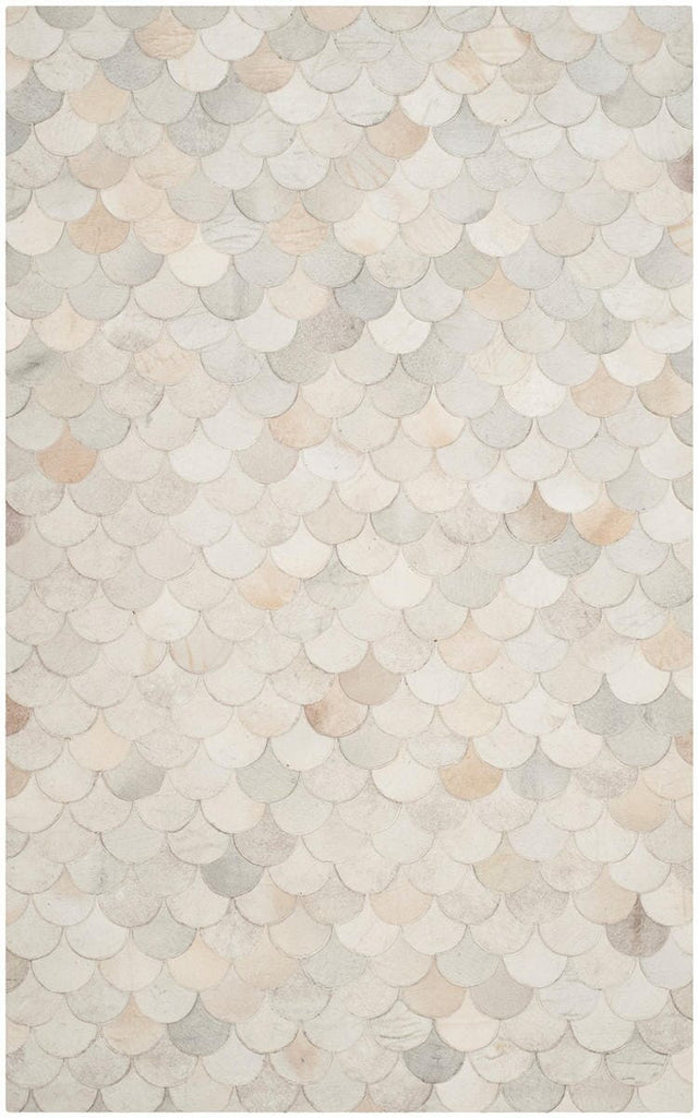 Safavieh Studio Leather Stl311A Ivory / Grey Rugs.