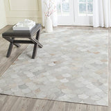 Safavieh Studio Leather Stl311A Ivory / Grey Rugs.