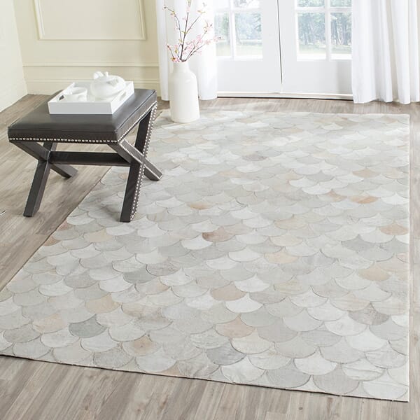 Safavieh Studio Leather Stl311A Ivory / Grey Rugs.