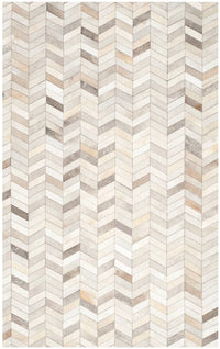 Safavieh Studio Leather Stl312A Grey Chevron Area Rug